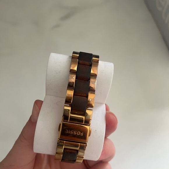Fossil Gold and Brown Watch